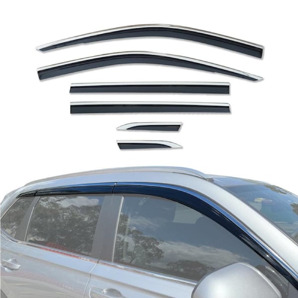 Stainless Trim Weather Shields for Honda CRV CR-V RS Series 2023-Onwards