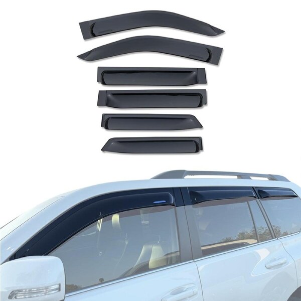 Wide Type Weather Shields for Toyota Land Cruiser Prado 150 Series 2009-2024