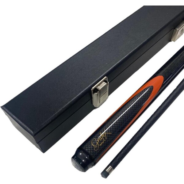Grafex 9mm Tournament Triple XXX - Multi-Weight System Graphite Pool Snooker Billiard 8 Ball Cue and Black Case