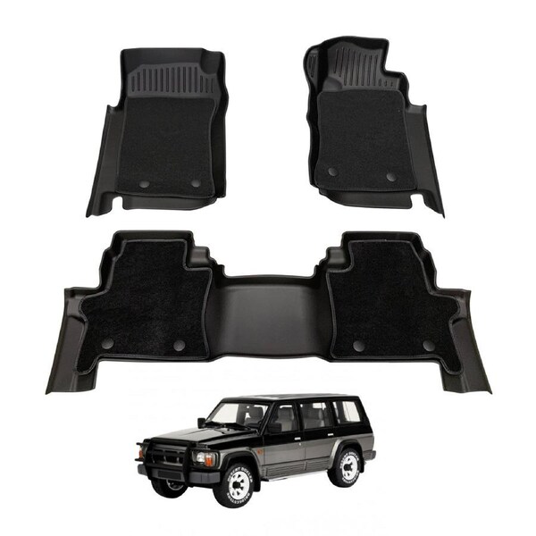 Double-Layer Car Floor Mats for Nissan Patrol GQ Y60 1988-1997