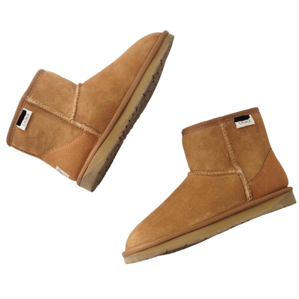 Australian Sheepskin Merino Wool UGG Ankle Boots Moccasins Slippers Shoes Classic - Chestnut 8