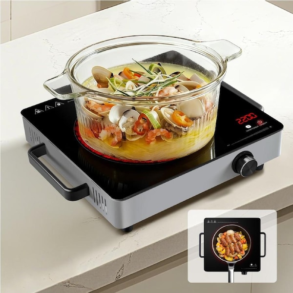 ACA 2200W Electric Infrared Ceramic Cooktop Kitchen Hob Plate Stove Cooker 295x285mm