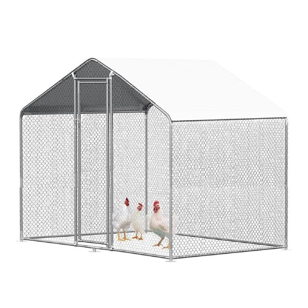 Topet Large Walk-in Pet Chicken Run Coop Rabbit Hutch Ferret Cage Hen House 300 x 200 x 195cm