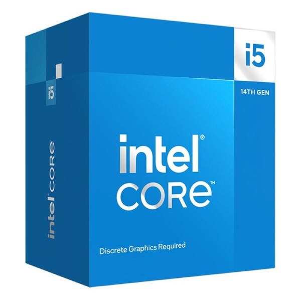 Intel i5 14400F CPU 3.5GHz (4.7GHz Turbo) 14th Gen LGA1700 10-Cores 16-Threads 29.5MB 65W Graphics Card Required Retail Raptor Lake with Fan