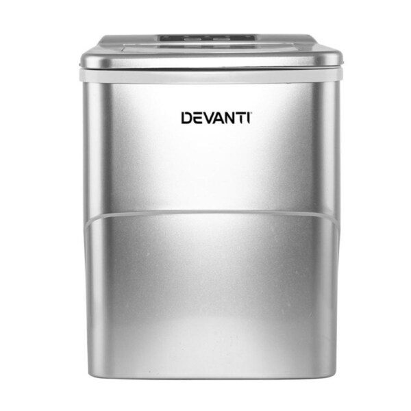 Portable Ice Cube Maker Commercial Machine 2L Bar Countertop Silver