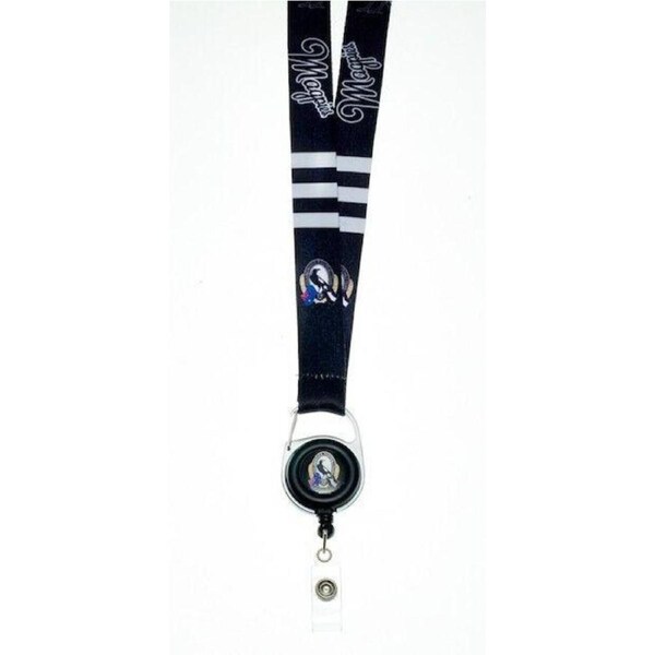 AFL Lanyard with Retractable ID Clip - Collingwood Magpies - TROFE