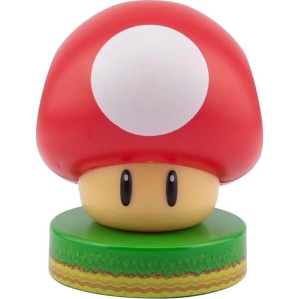 Nintendo 3D Super Mushroom Shaped Icon Light Kids/Childrens Bedroom Decor 8+