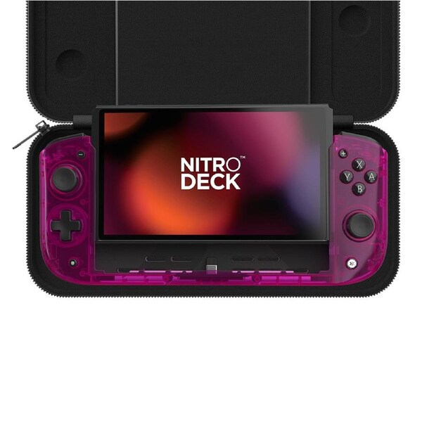 CRKD Nitro Deck Crystal Collection Pink Limited Edition Controller w/Carry Case