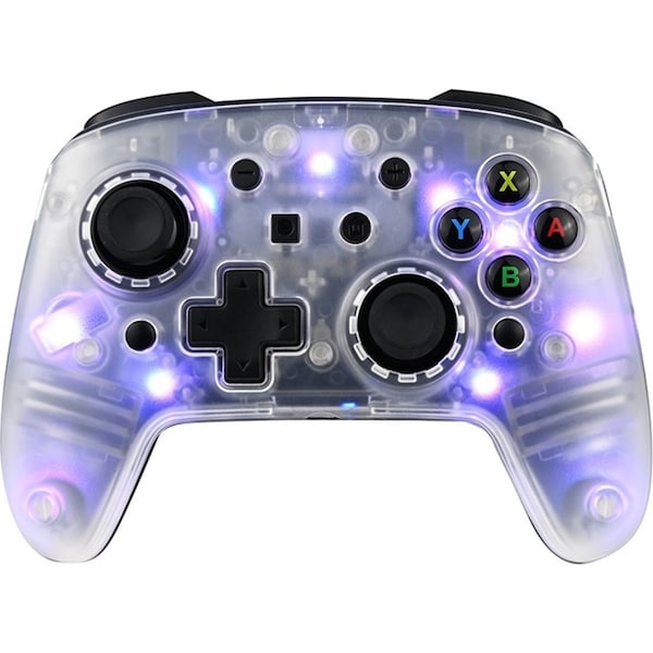 3rd Earth LED Wireless Controller for Switch, PC and Mobile Black and Crystal