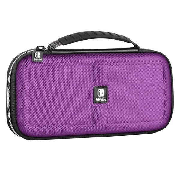RDS Industries Nintendo Switch Game Traveler Deluxe Travel Case Neon Violet