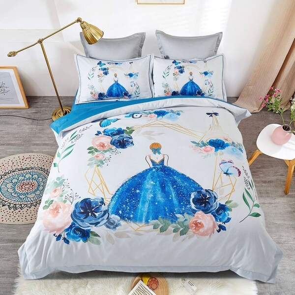 Princess Kids Quilt/Doona/Duvet Cover Set - Double Size