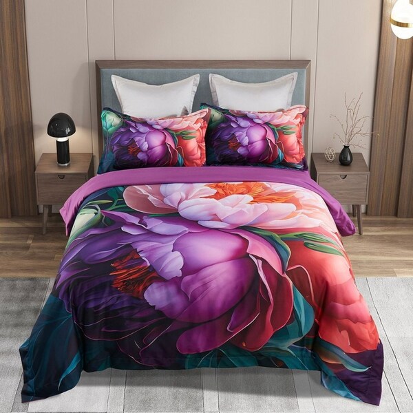 Kaie Floral Quilt/Doona/Duvet Cover Set - Super King Size
