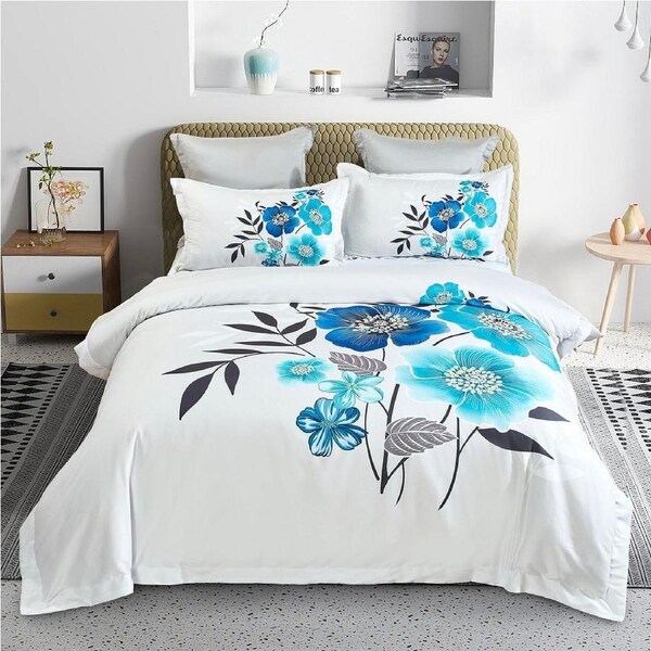 Braithe Floral Quilt/Doona/Duvet Cover Set - King Size