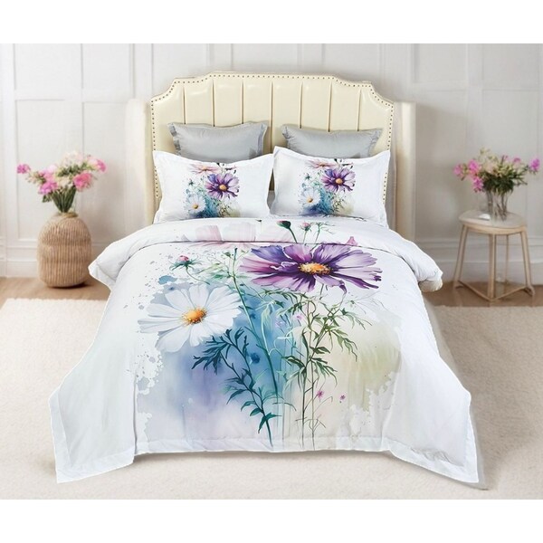 Marrea Floral Quilt/Doona/Duvet Cover Set - King Size