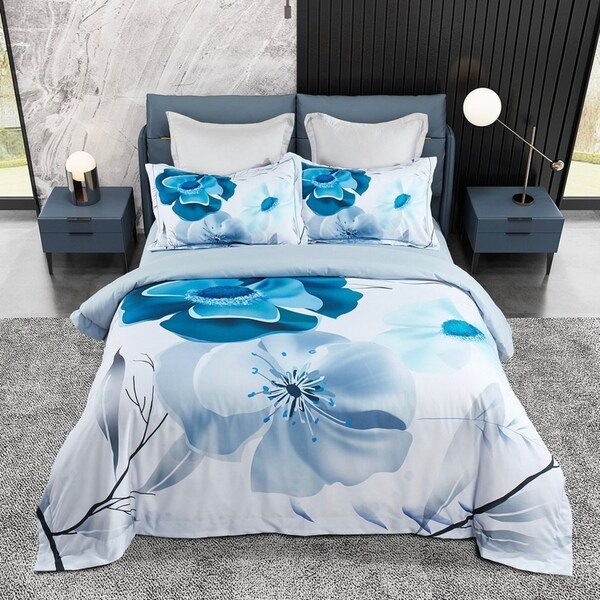 Julieta Floral Quilt/Doona/Duvet Cover Set - Queen Size