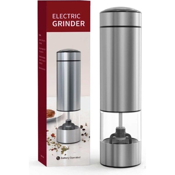 Electric Salt and Pepper Grinder - One Press Battery Operated Shaker Mill