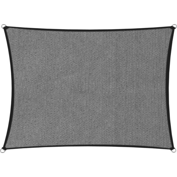 Wallaroo 280GSM Outdoor Sun Shade Sail Canopy Grey - 3m x 5m