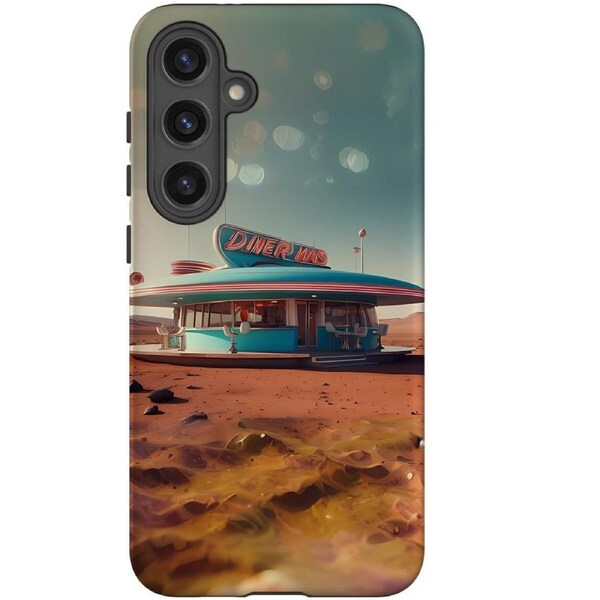 For Samsung Galaxy S24 Tough Protective Cover, Mars Diner