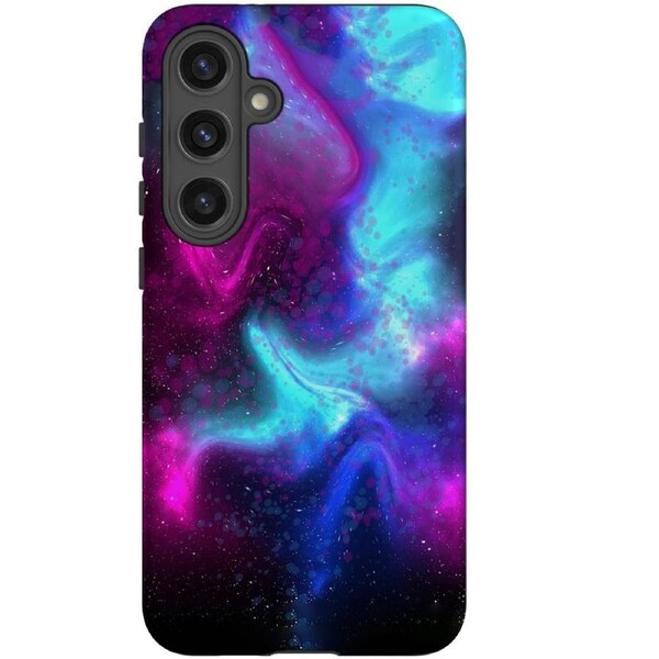 For Samsung Galaxy S24+ Plus Tough Protective Cover, Abstract Galaxy