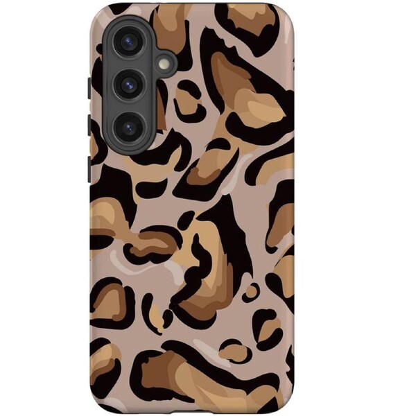 For Samsung Galaxy S24+ Plus Tough Protective Cover, Leopard Pattern