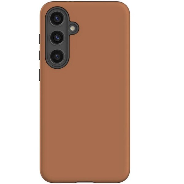 For Samsung Galaxy S24+ Plus Tough Protective Cover, Brown