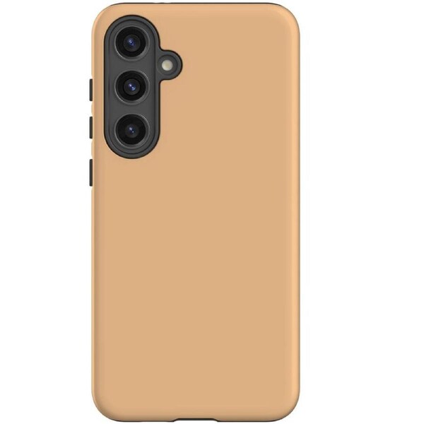 For Samsung Galaxy S24 Tough Protective Cover, Peach Orange