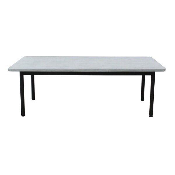 Lara 120cm Outdoor Coffee Table Glass Concrete Top