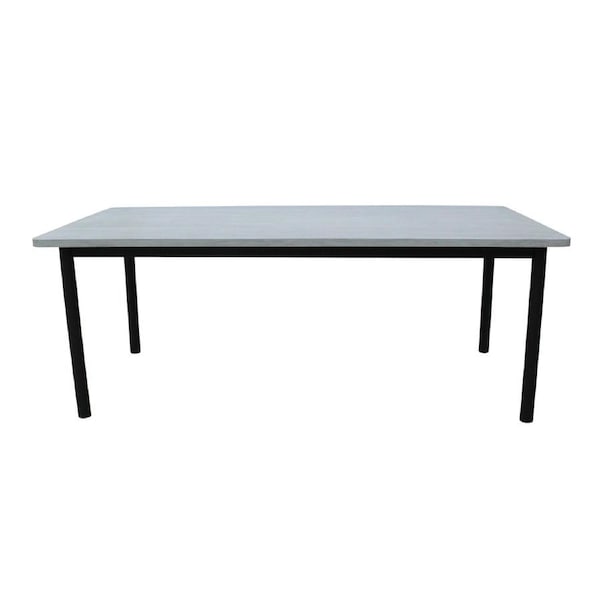 Lara 240cm 8 Seater Outdoor Dining Table Glass Concrete Top