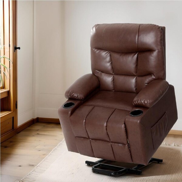 8 Point Massage Artiss Recliner Chair Leather