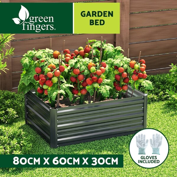 80X60X30cm Green Fingers Raised Garden Bed Planter Box Garden Bed