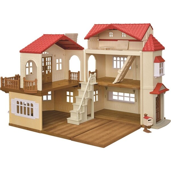 Sylvanian Families Red Roof Country Home with Attic Collectible Toy 3y+
