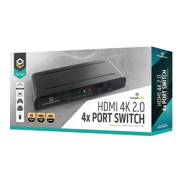 Powerwave HDMI 4K 2.0 4 Port Switch