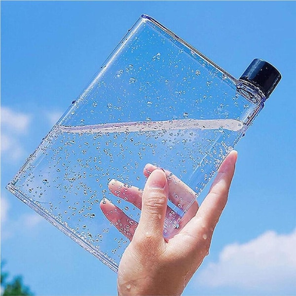 420ml Memobottle Drinks Cup Kettle Flat Paper Book Pad Portable A5 Water Bottle