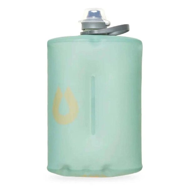 Hydrapak Stow Flip Cap Collapsible Bottle 1L Sutro Green