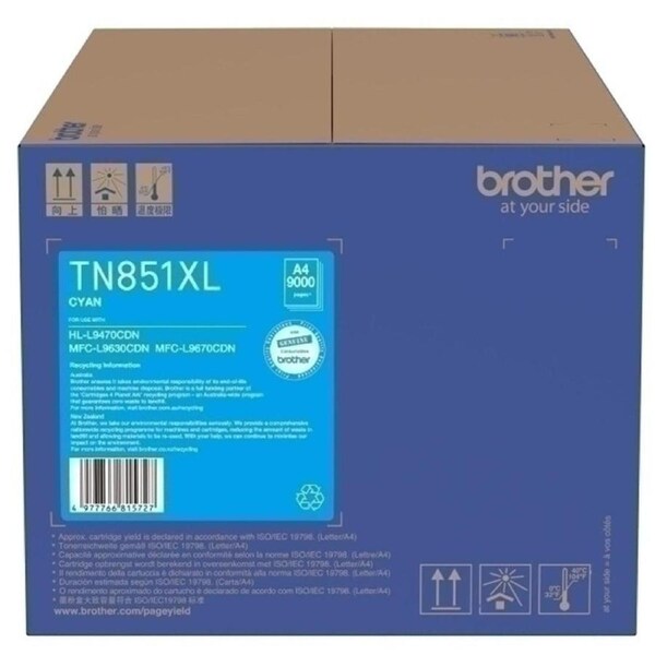 Brother TN851XL Toner Ink Cartridge Cyan Original Genuine TN-851XLC