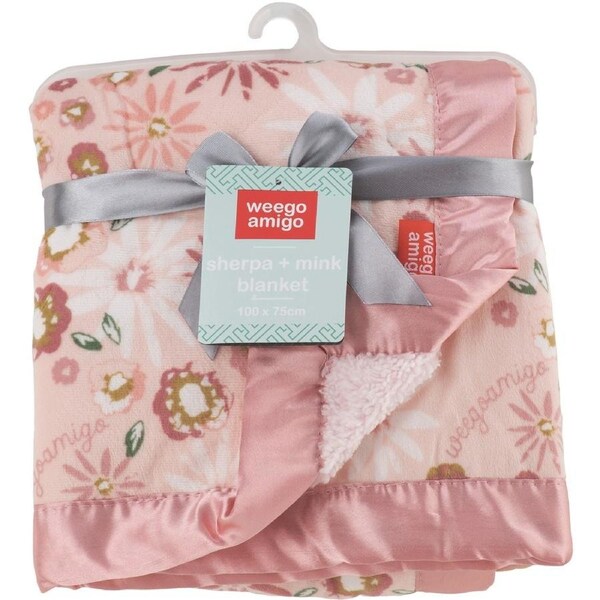 Weegoamigo Sherpa & Mink Blanket - Anne Hopaway Bunny