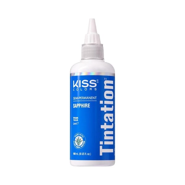 Kiss Tintation Semi-Permanent Hair Colour with Aloe Vera 148ml Sapphire T222