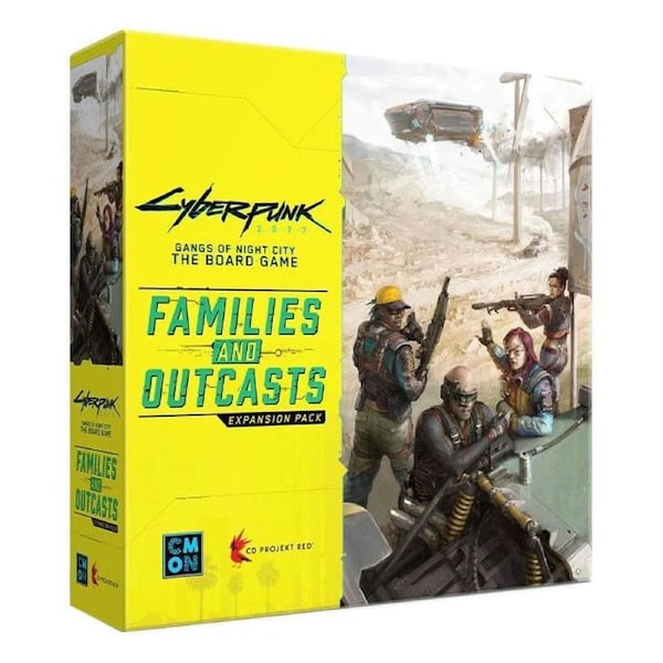 Cyberpunk 2077 Gangs of Night City Board Game Families and Outcasts Expansion
