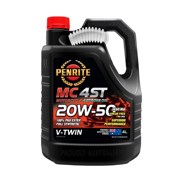 Penrite MC-4ST V Twin 20W-50 100% Pao & Ester 4L - MC4VT20W50004