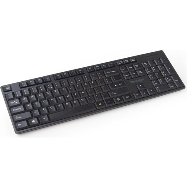 Kensington Pro Fit Smooth Low Profile Wireless Spill Proof Computer Keyboard