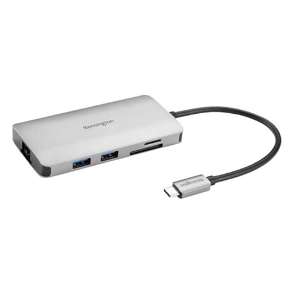 Kensington Uh1400P Usb-C Hub 85W Universal Portable 8-in-1 Pass Through