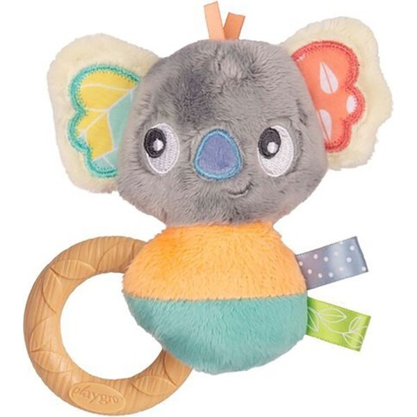 Playgro Fauna Friends Ring Rattle Koala Interactive Baby Fun Play Toy 0m+