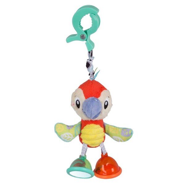 Playgro Dingly Dangly Tropical Mio Macaw Baby Sensory Stimulting Toy 0m+