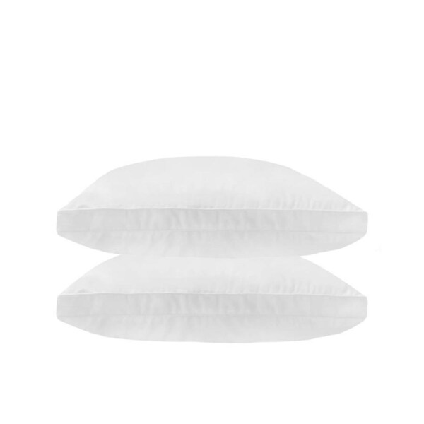Royal Comfort Luxury Bamboo Blend Gusset Pillow Twin Pack 4cm Gusset Support