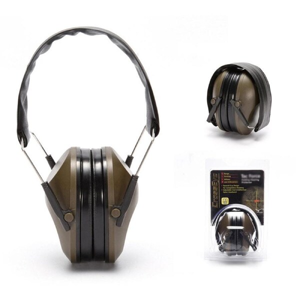 Shooting Ear Protection Earmuffs with Low Profile NRR 21 dB Noise Reduction Headphones, Lighter Weight & Maximum Hearing Protection for Gun Range