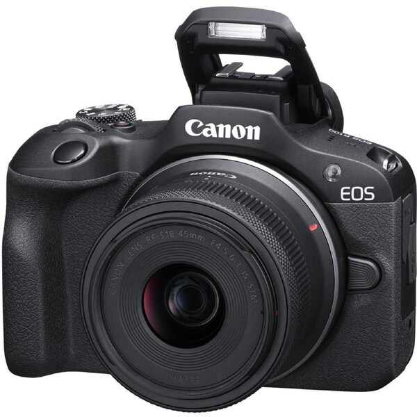 Canon EOS R100 Mirrorless Camera with RF-S 18-45 f/4.5-6.3 IS STM Lens**
