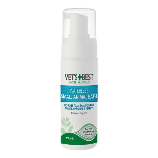 VET'S BEST Waterless Small Animal Bath No-rinse Foam Shampoo 150ml