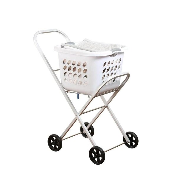 Laundry Clothes Washing Folding Trolley Aluminium