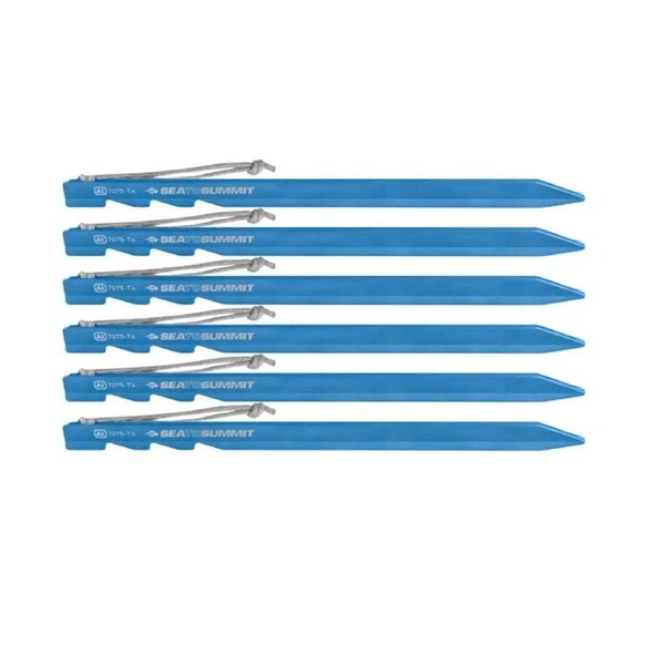 Sea to Summit Ground Control Tent Pegs 6 Pack - Blue