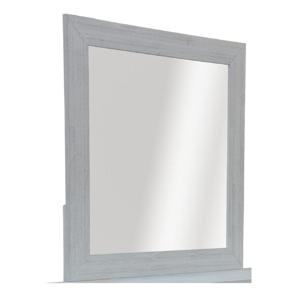 Myer Dresser Mirror Vanity Dressing Table Solid Mindi Wood Frame White Wash